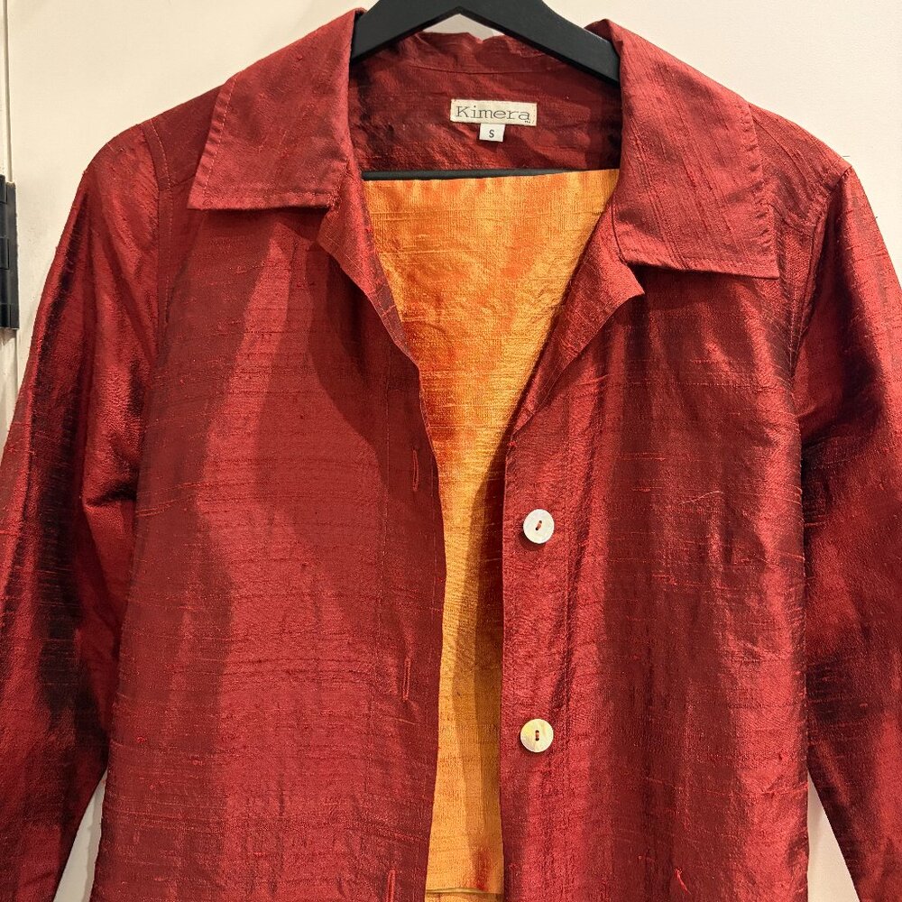 Red and orange special occasion three-piece set